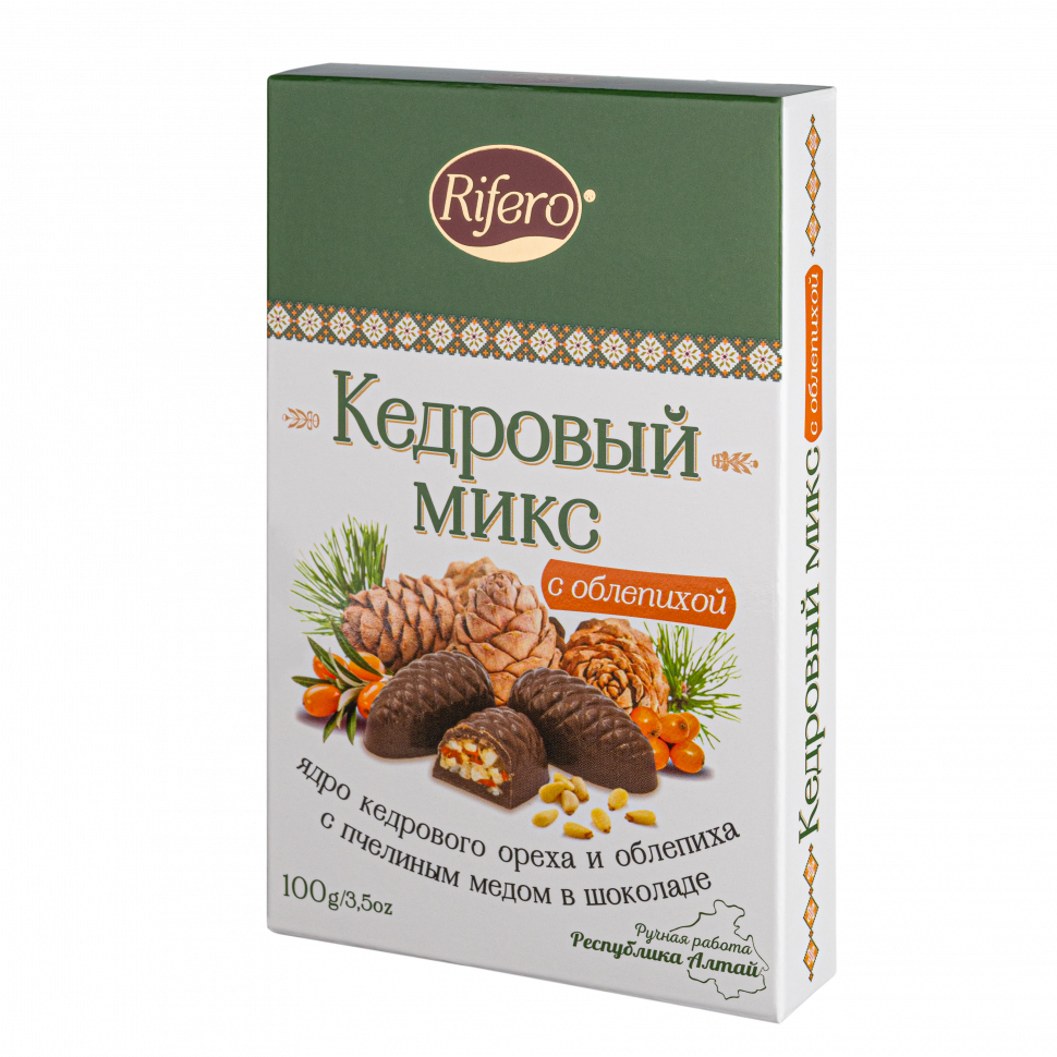  Риф и ко Конфеты "Кедровый микс ОБЛЕПИХА" 100г      в Чите
