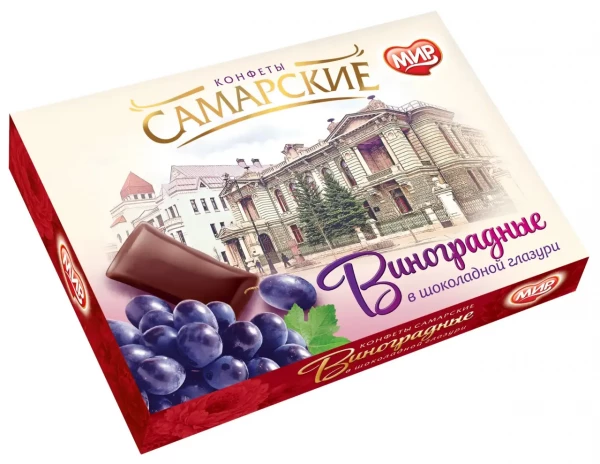 №2 КФ МИР Виноградные в шоколадной глазури 160г  в Чите